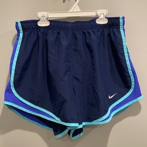 Nike dri fit women’s XL shorts blue